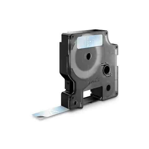 Dymo taśma do drukarek etykiet, D1 45021 przezroczysta/biały nadruk 7m/12mm